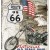 Placa metalica - Route 66 Old Trails Road - 30x40 cm